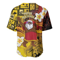 Papua New Guinea Retro Christmas Baseball Jersey Hamamas Krismas - Polynesian Pride