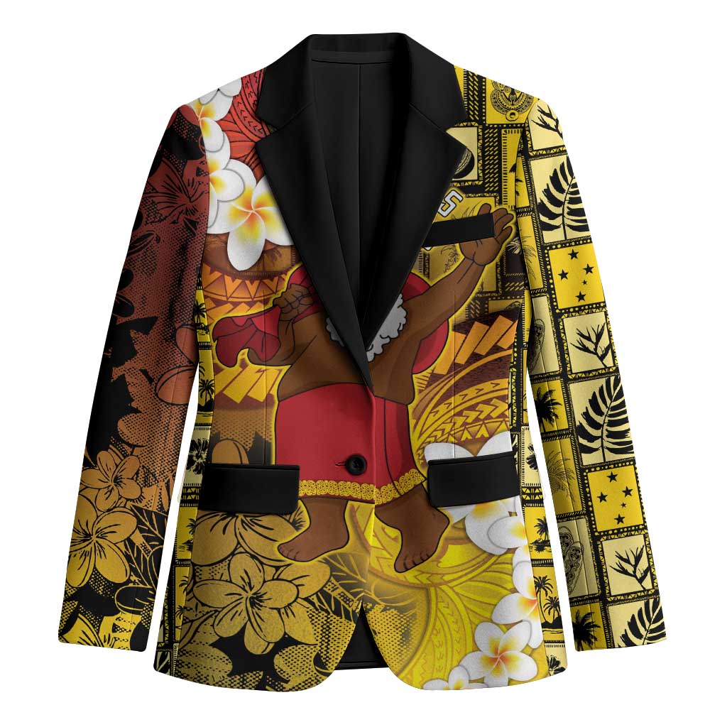 Papua New Guinea Retro Christmas Blazer Hamamas Krismas - Polynesian Pride