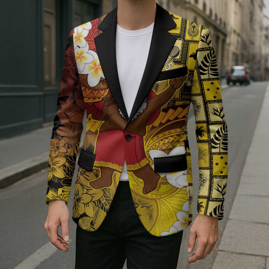 Papua New Guinea Retro Christmas Blazer Hamamas Krismas - Polynesian Pride