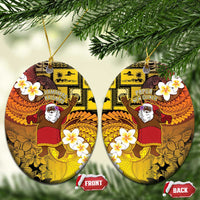 Papua New Guinea Retro Christmas Ceramic Ornament Hamamas Krismas - Polynesian Pride