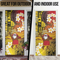 Papua New Guinea Retro Christmas Door Cover Hamamas Krismas - Polynesian Pride