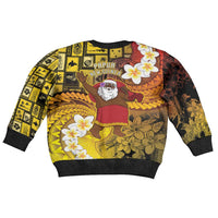 Papua New Guinea Retro Christmas Kid Ugly Christmas Sweater Hamamas Krismas - Polynesian Pride