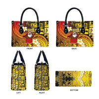 Papua New Guinea Retro Christmas Leather Bag Hamamas Krismas - Polynesian Pride