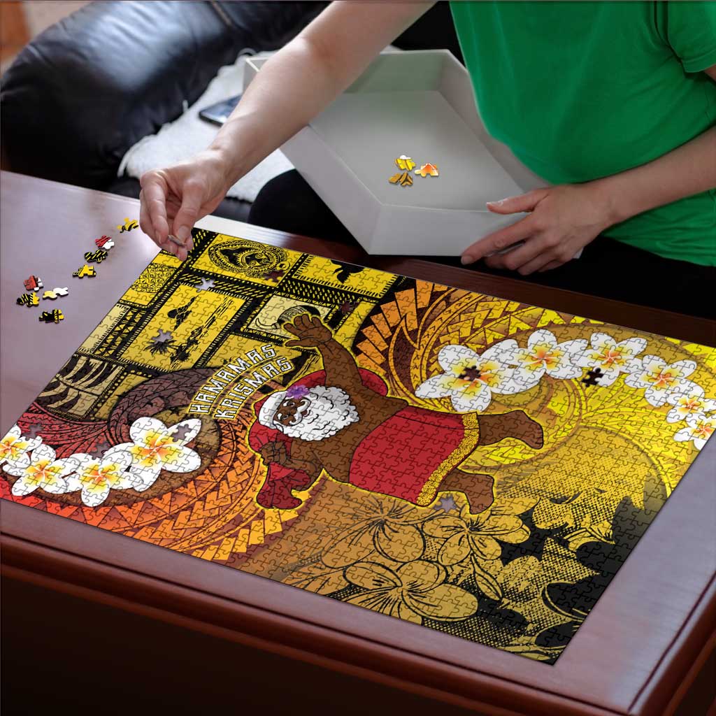 Papua New Guinea Retro Christmas Puzzle Hamamas Krismas - Polynesian Pride