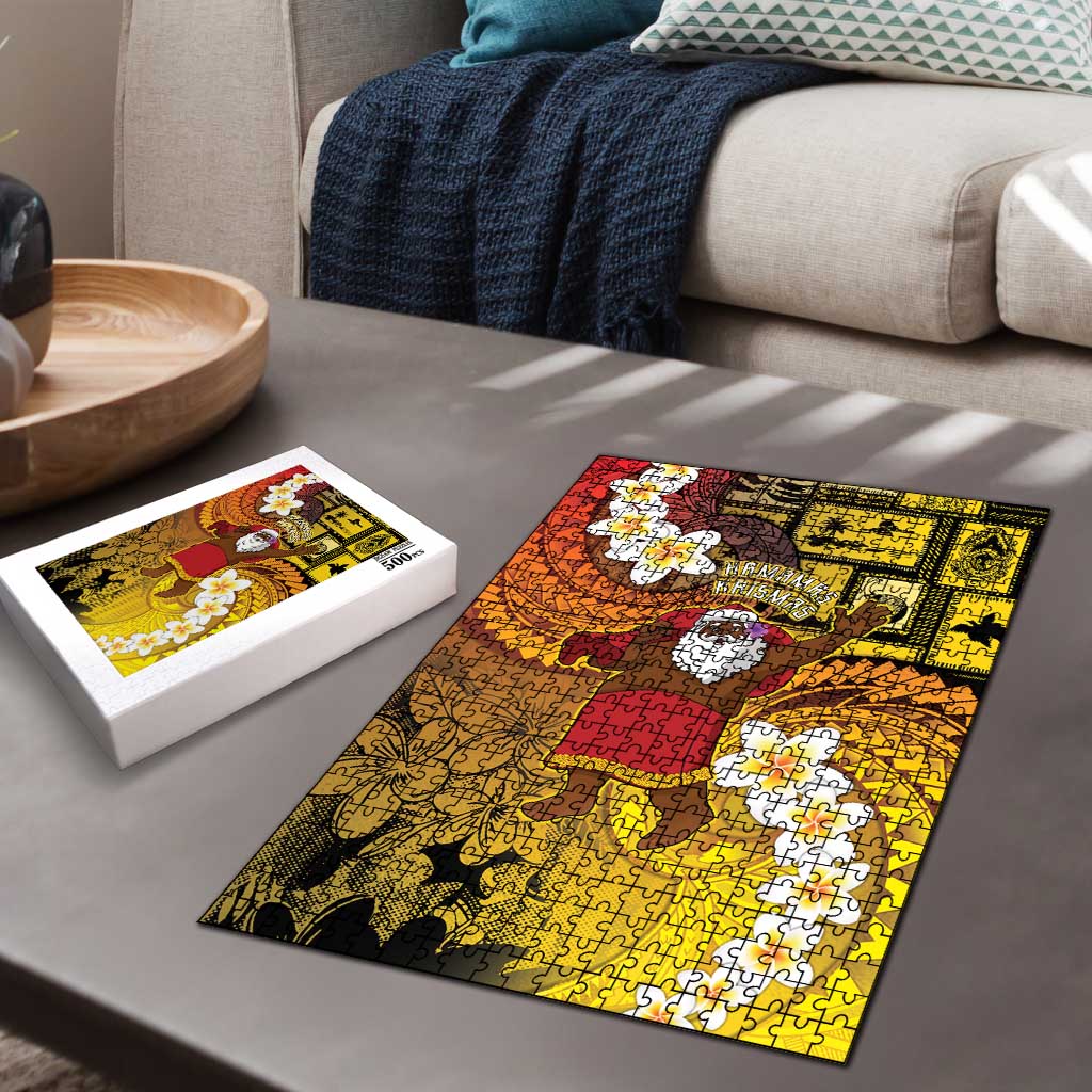 Papua New Guinea Retro Christmas Puzzle Hamamas Krismas - Polynesian Pride