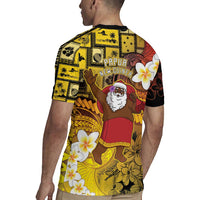 Papua New Guinea Retro Christmas Rugby Jersey Hamamas Krismas - Polynesian Pride