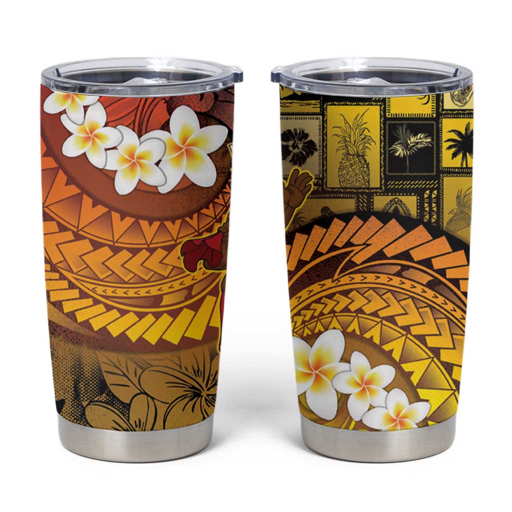 Papua New Guinea Retro Christmas Tumbler Cup Hamamas Krismas - Polynesian Pride