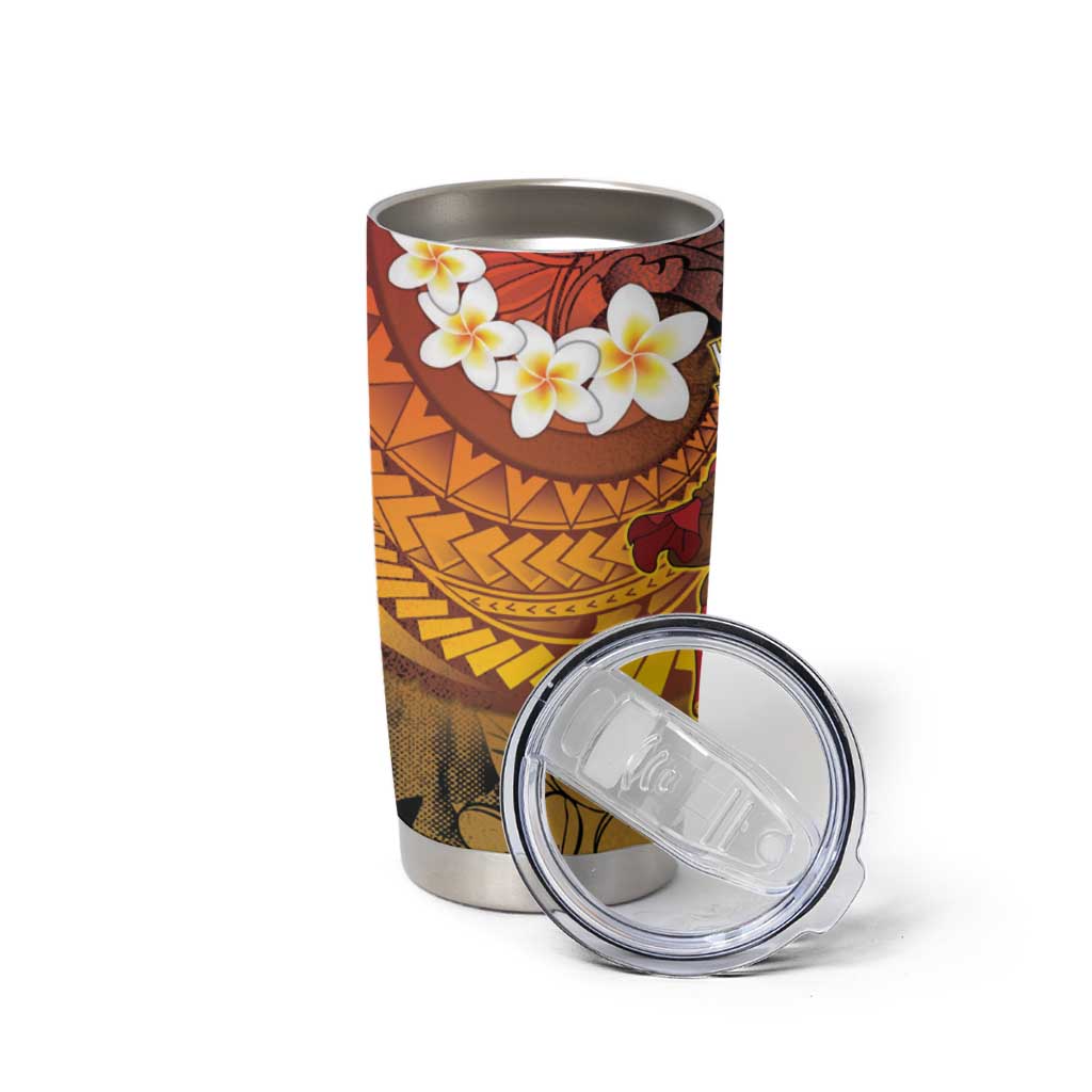 Papua New Guinea Retro Christmas Tumbler Cup Hamamas Krismas - Polynesian Pride