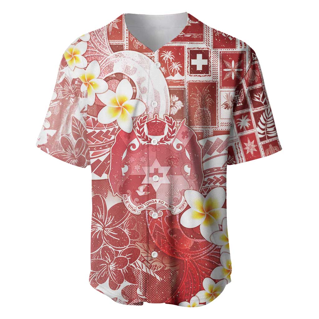 Tonga Christmas Baseball Jersey Kilisimasi Fiefia Retro Style Red - Polynesian Pride