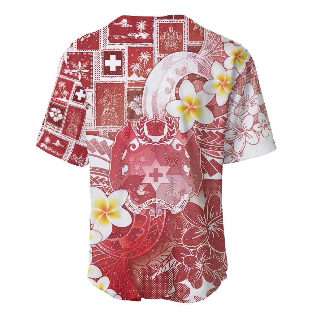 Tonga Christmas Baseball Jersey Kilisimasi Fiefia Retro Style Red - Polynesian Pride