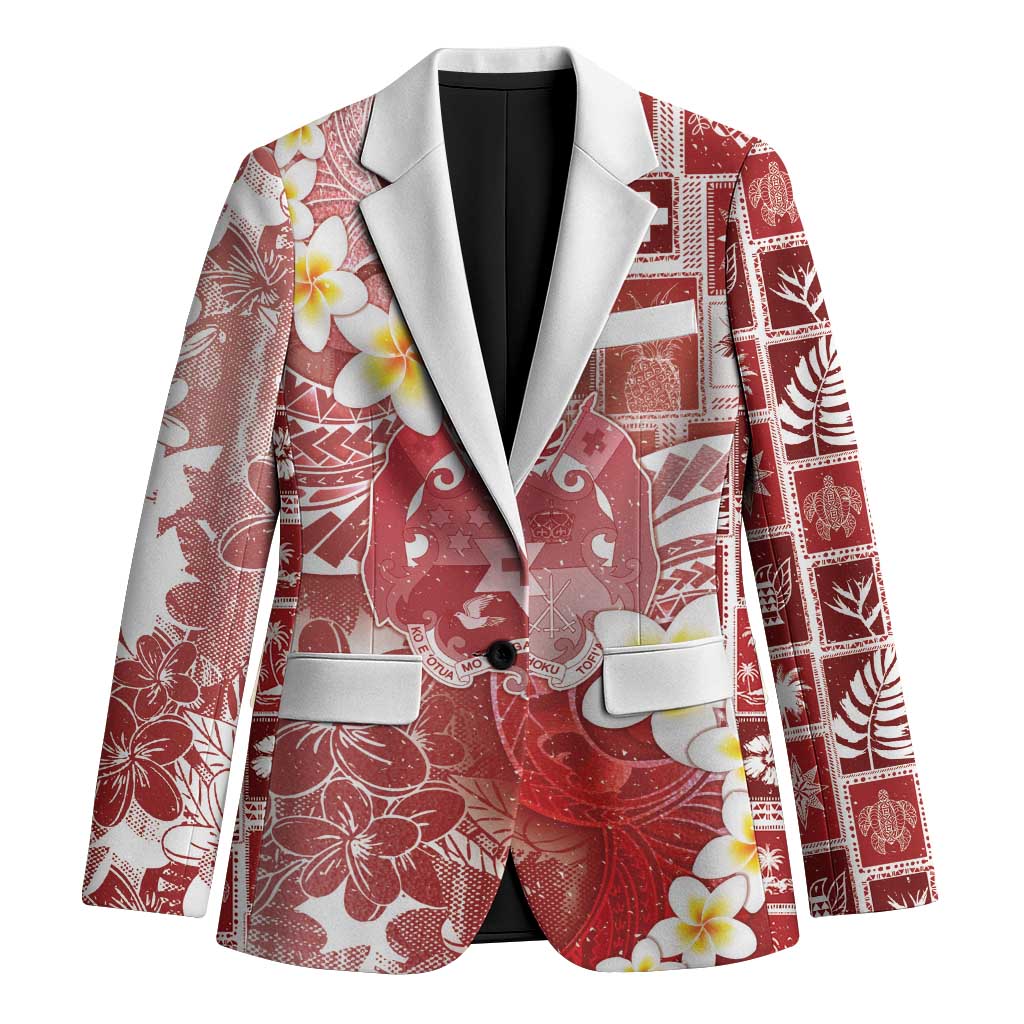 Tonga Christmas Blazer Kilisimasi Fiefia Retro Style Red - Polynesian Pride