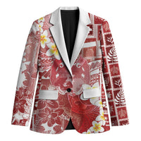 Tonga Christmas Blazer Kilisimasi Fiefia Retro Style Red - Polynesian Pride