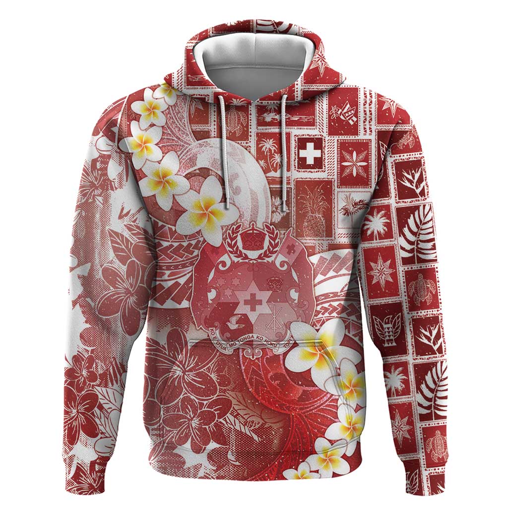 Tonga Christmas Hoodie Kilisimasi Fiefia Retro Style Red - Polynesian Pride