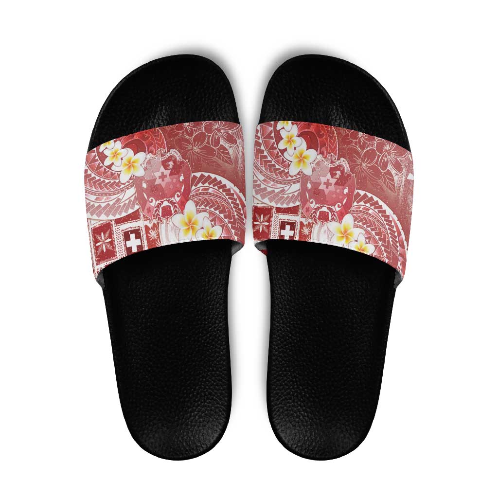 Tonga Christmas Slide Sandals Kilisimasi Fiefia Retro Style Red - Polynesian Pride