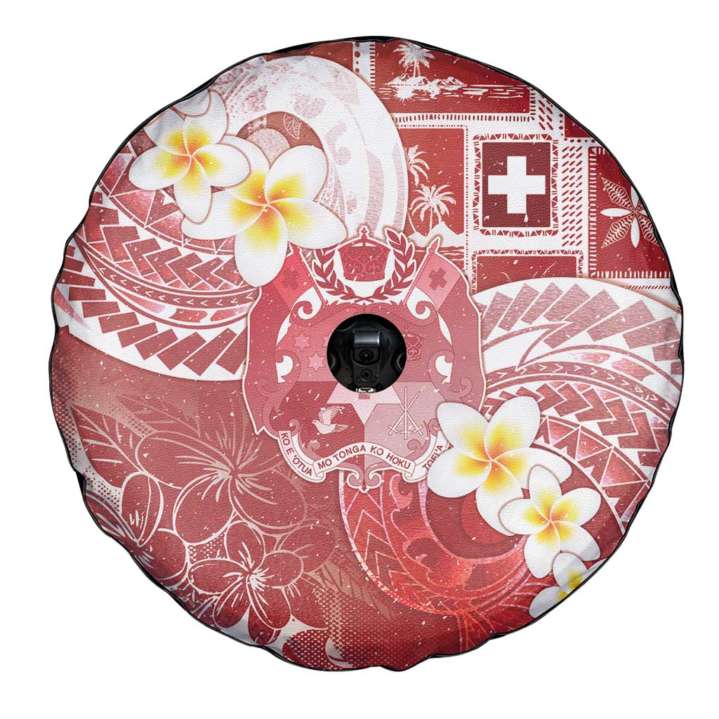 Tonga Christmas Spare Tire Cover Kilisimasi Fiefia Retro Style Red - Polynesian Pride