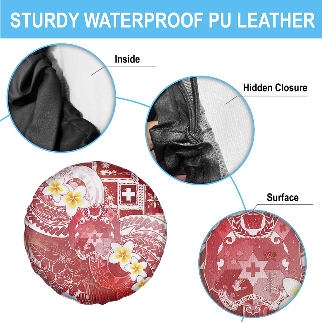 Tonga Christmas Spare Tire Cover Kilisimasi Fiefia Retro Style Red - Polynesian Pride