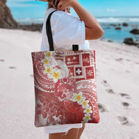 Tonga Christmas Tote Bag Kilisimasi Fiefia Retro Style Red - Polynesian Pride