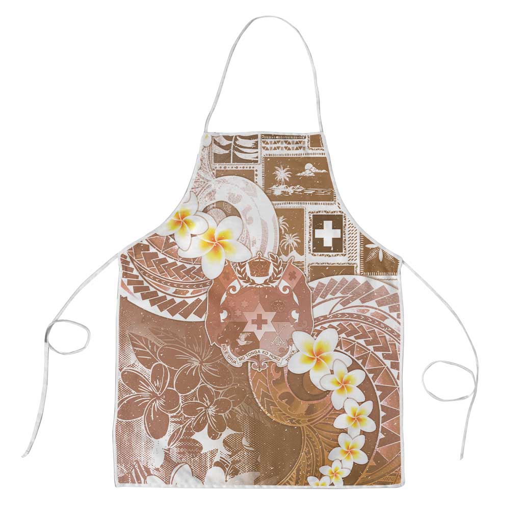 Tonga Christmas Apron Kilisimasi Fiefia Retro Style Brown - Polynesian Pride
