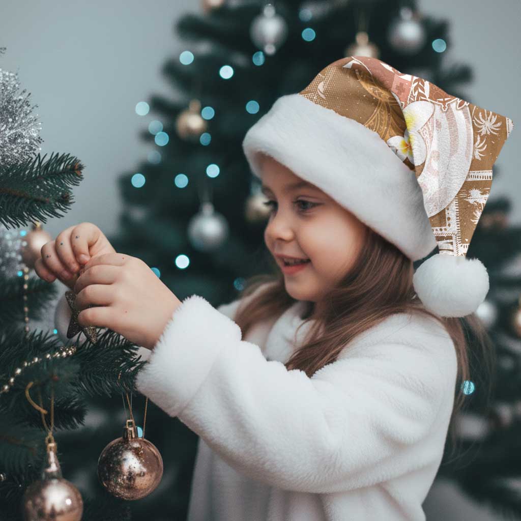 Tonga Christmas Santa Hat Kilisimasi Fiefia Retro Style Brown - Polynesian Pride