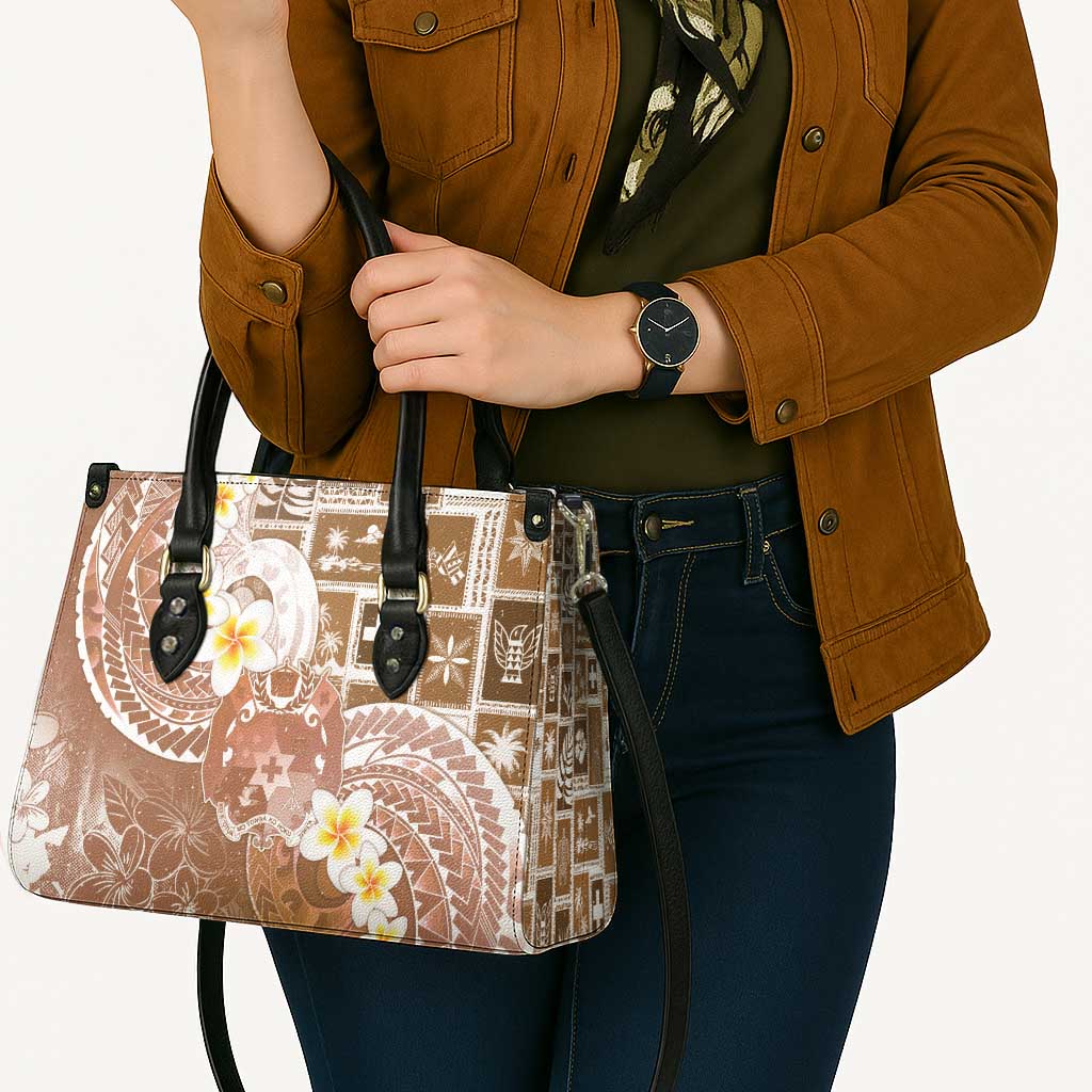 Tonga Christmas Leather Bag Kilisimasi Fiefia Retro Style Brown - Polynesian Pride