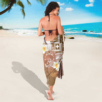 Tonga Christmas Sarong Kilisimasi Fiefia Retro Style Brown - Polynesian Pride