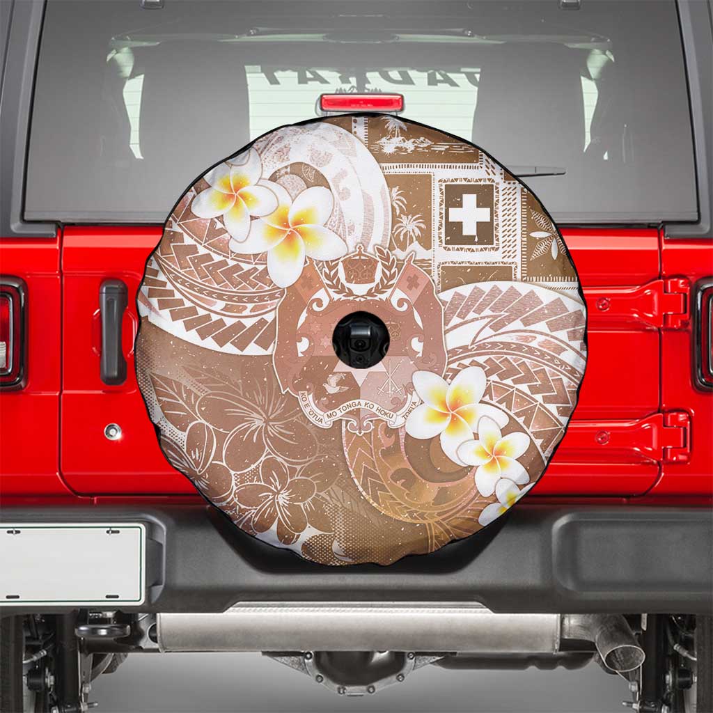 Tonga Christmas Spare Tire Cover Kilisimasi Fiefia Retro Style Brown - Polynesian Pride