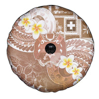 Tonga Christmas Spare Tire Cover Kilisimasi Fiefia Retro Style Brown - Polynesian Pride