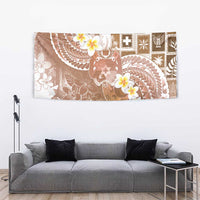 Tonga Christmas Tapestry Kilisimasi Fiefia Retro Style Brown - Polynesian Pride