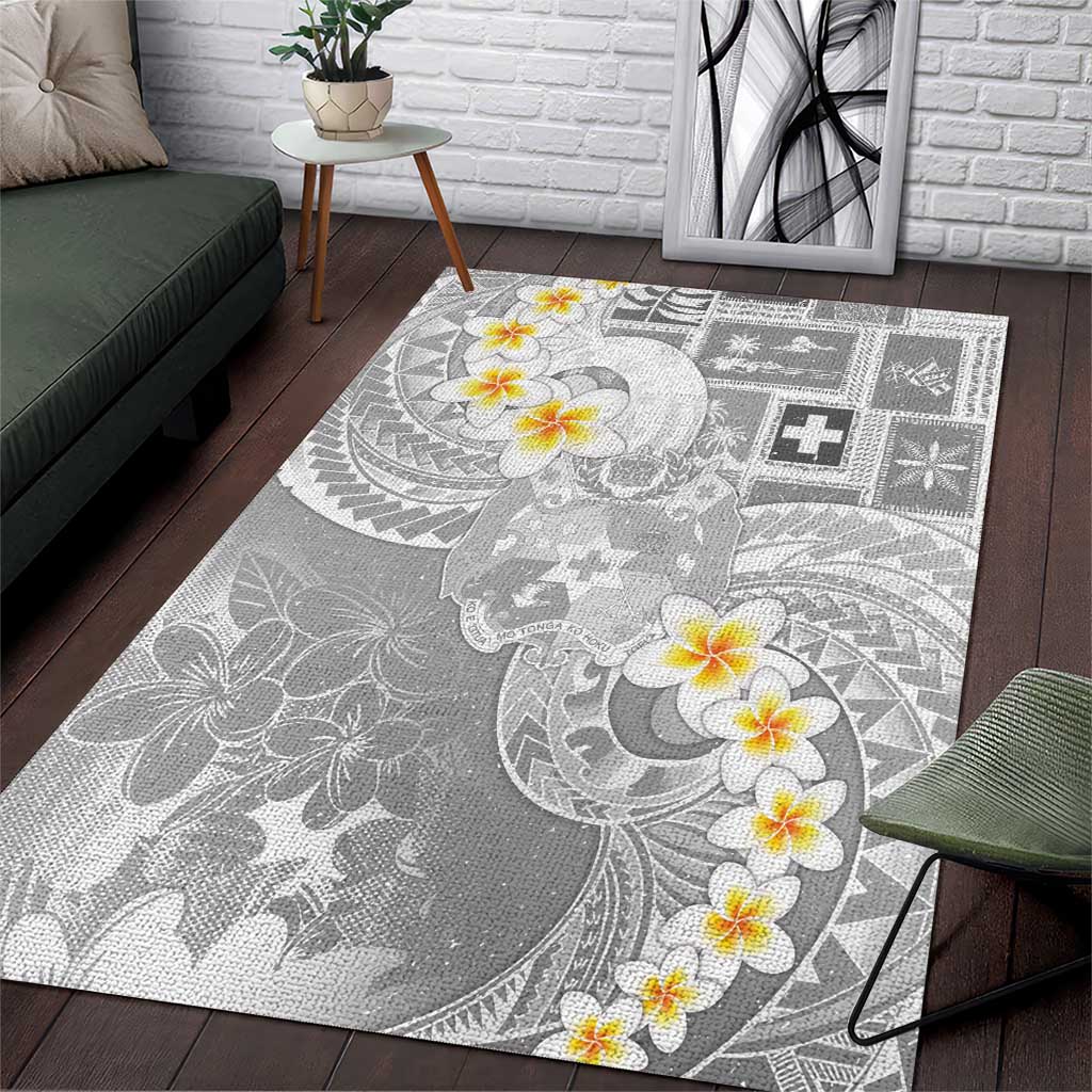 Tonga Christmas Area Rug Kilisimasi Fiefia Retro Style White - Polynesian Pride