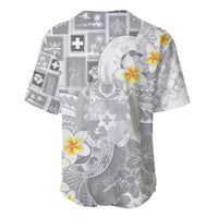 Tonga Christmas Baseball Jersey Kilisimasi Fiefia Retro Style White - Polynesian Pride