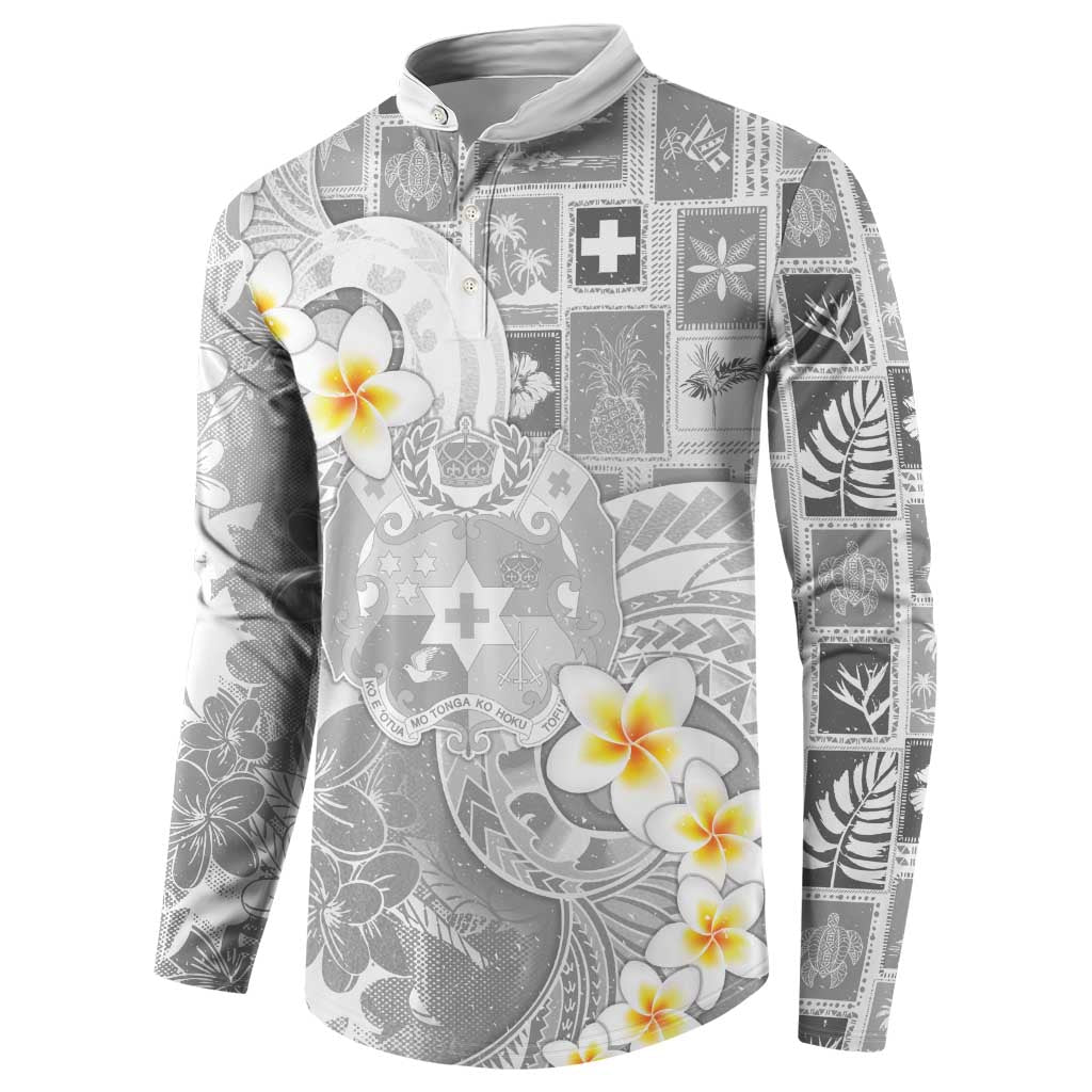 Tonga Christmas Button Sweatshirt Kilisimasi Fiefia Retro Style White - Polynesian Pride