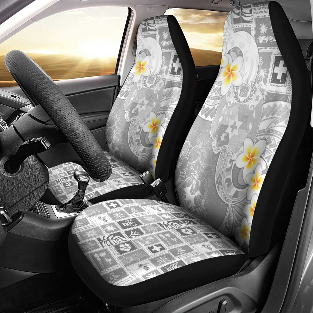 Tonga Christmas Car Seat Cover Kilisimasi Fiefia Retro Style White - Polynesian Pride