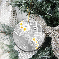 Tonga Christmas Ceramic Ornament Kilisimasi Fiefia Retro Style White - Polynesian Pride