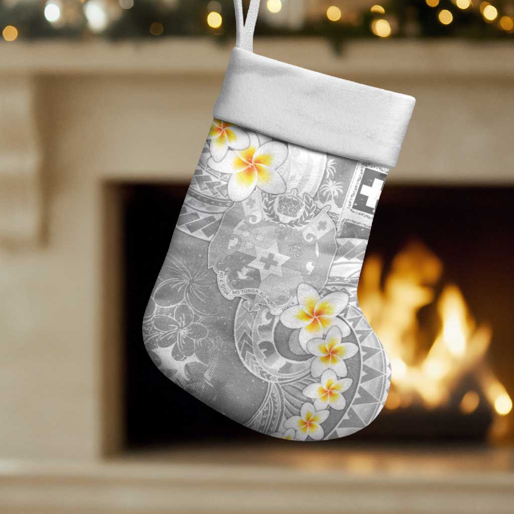 Tonga Christmas Stocking Kilisimasi Fiefia Retro Style White - Polynesian Pride