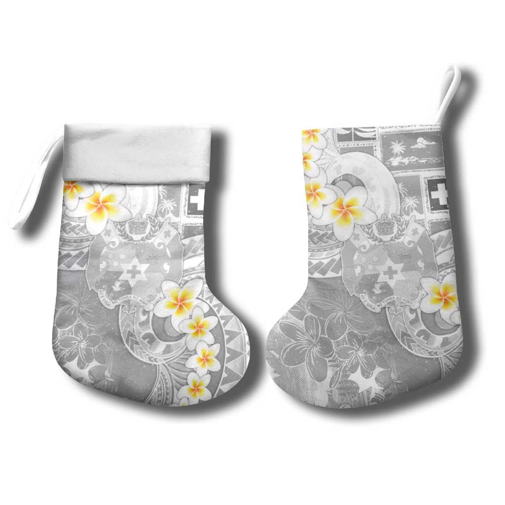 Tonga Christmas Stocking Kilisimasi Fiefia Retro Style White - Polynesian Pride