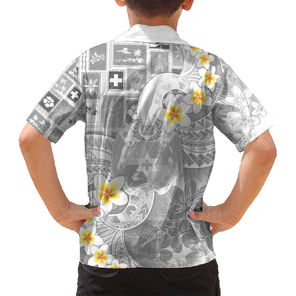 Tonga Christmas Family Matching Tank Maxi Dress and Hawaiian Shirt Kilisimasi Fiefia Retro Style White - Polynesian Pride