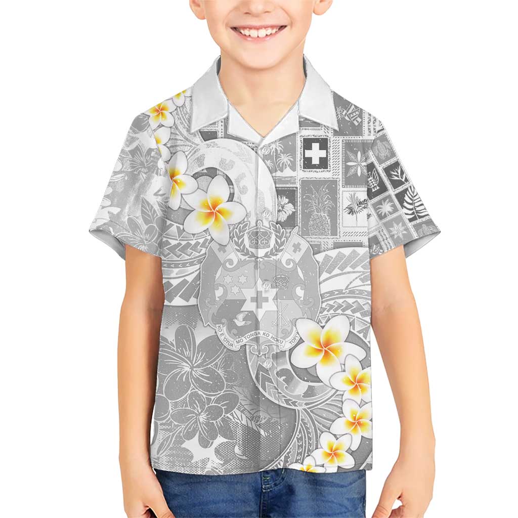 Tonga Christmas Hawaiian Shirt Kilisimasi Fiefia Retro Style White - Polynesian Pride