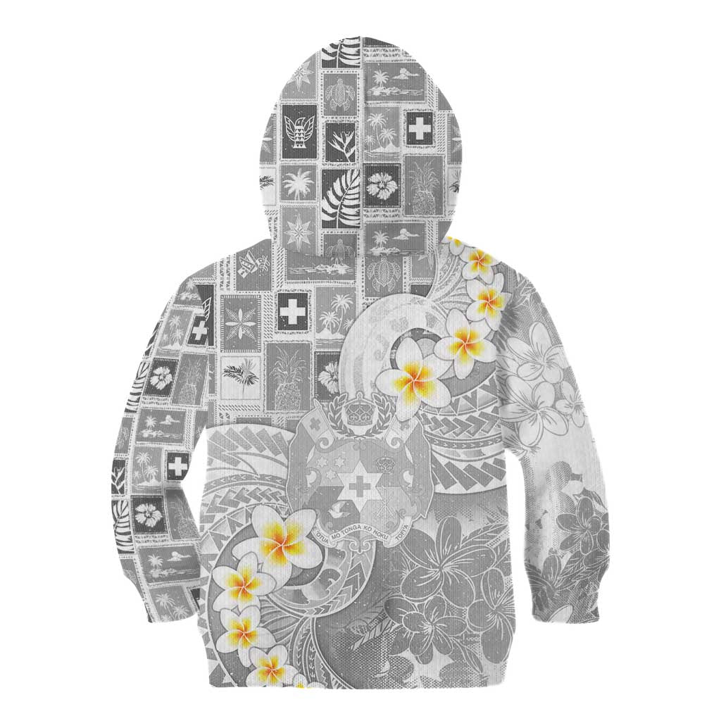 Tonga Christmas Kid Hoodie Kilisimasi Fiefia Retro Style White - Polynesian Pride