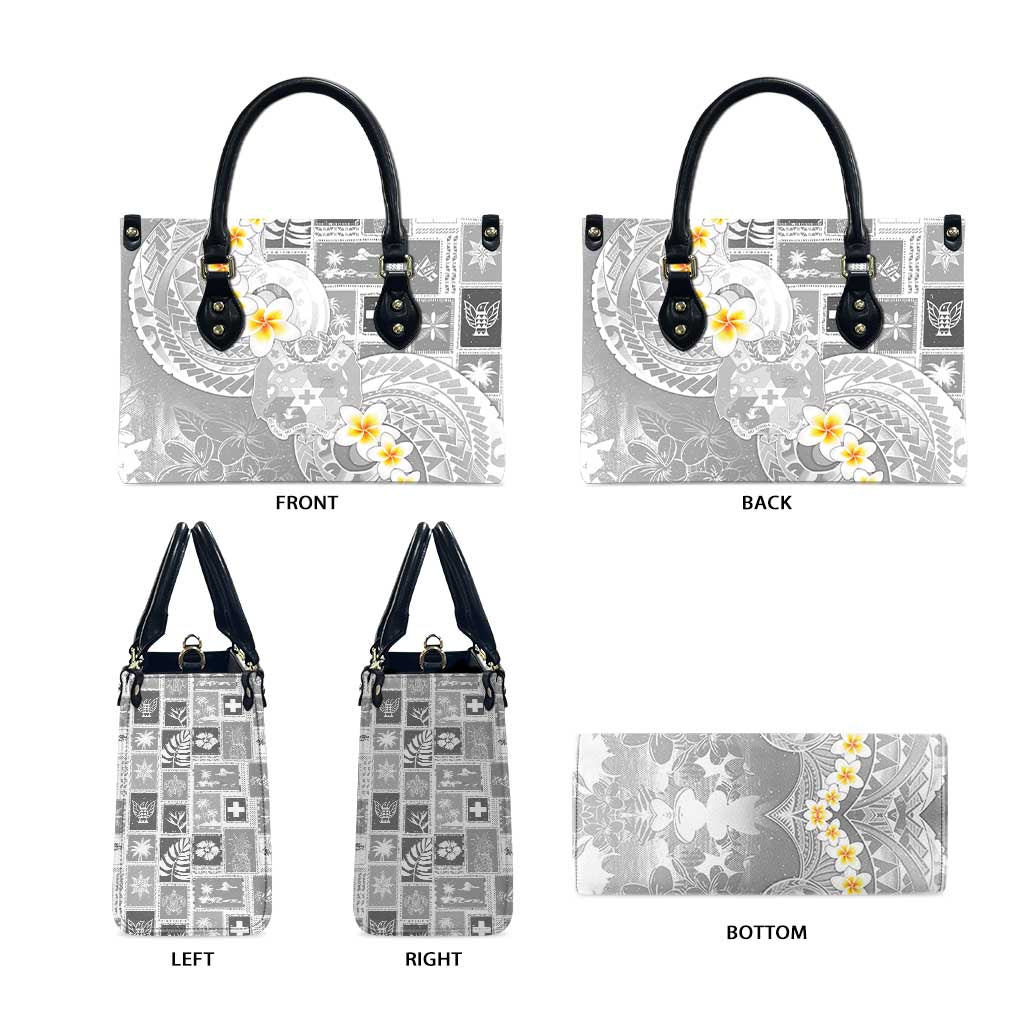 Tonga Christmas Leather Bag Kilisimasi Fiefia Retro Style White - Polynesian Pride