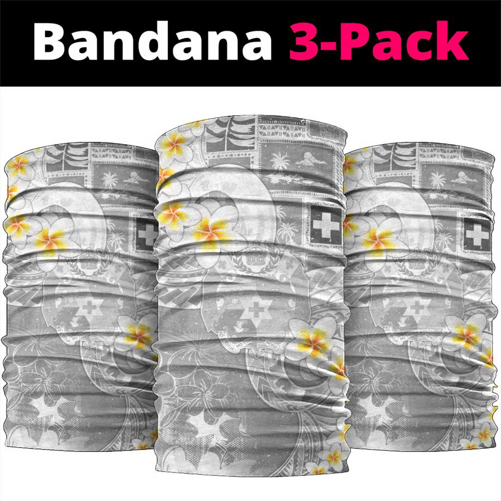 Tonga Christmas Neck Gaiter Kilisimasi Fiefia Retro Style White - Polynesian Pride