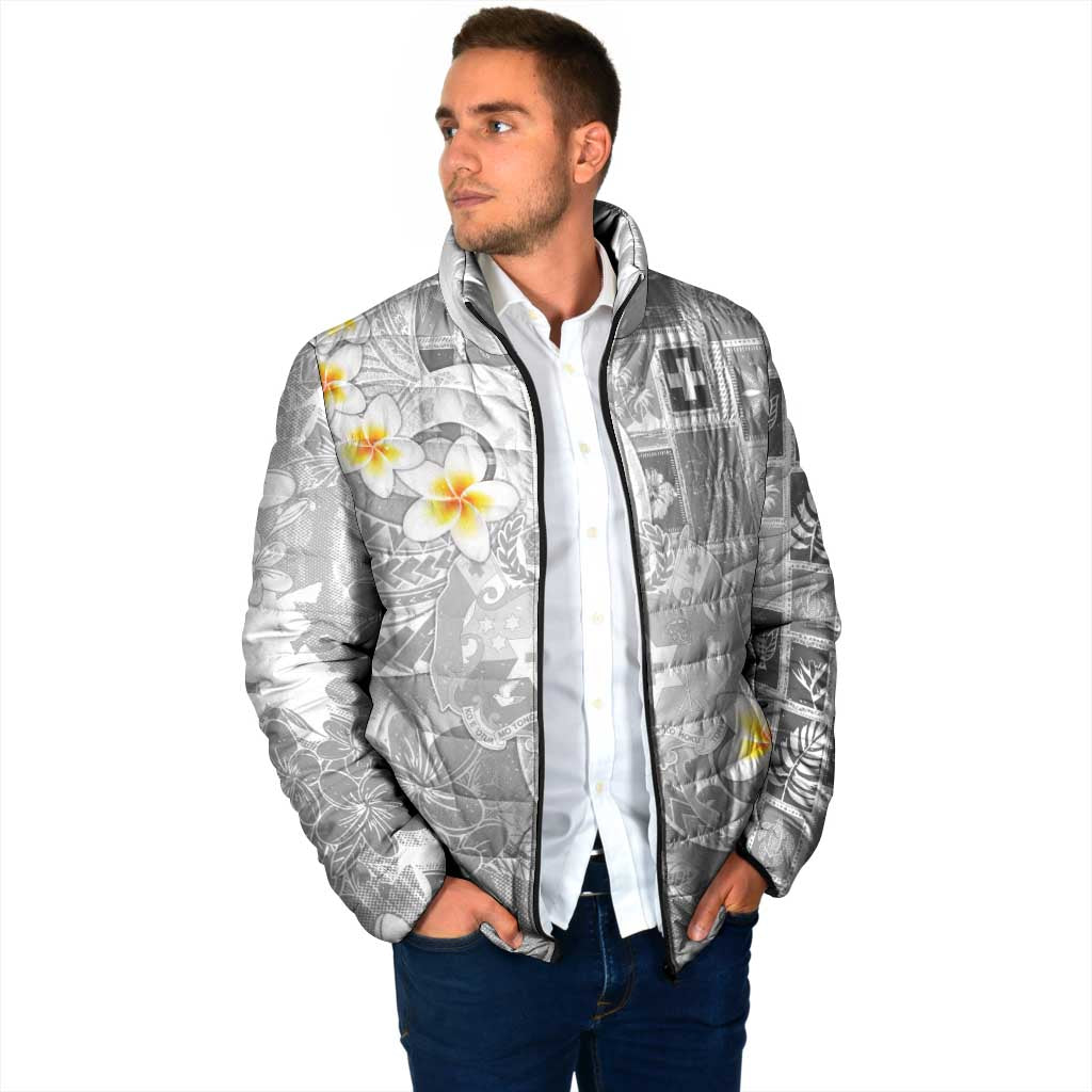 Tonga Christmas Padded Jacket Kilisimasi Fiefia Retro Style White - Polynesian Pride
