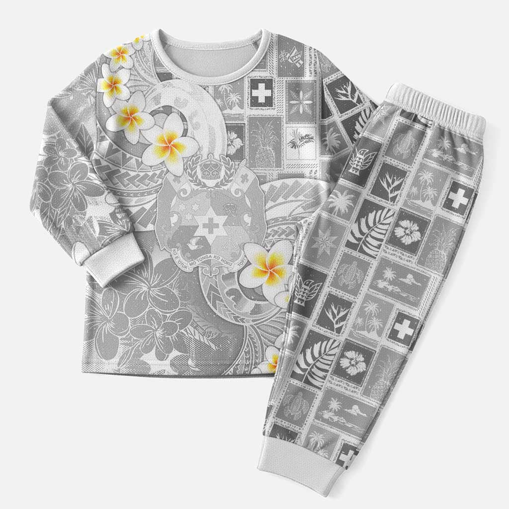 Tonga Christmas Pajama Set Kilisimasi Fiefia Retro Style White - Polynesian Pride