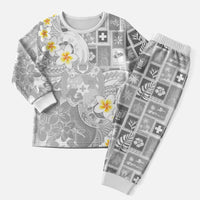 Tonga Christmas Pajama Set Kilisimasi Fiefia Retro Style White - Polynesian Pride