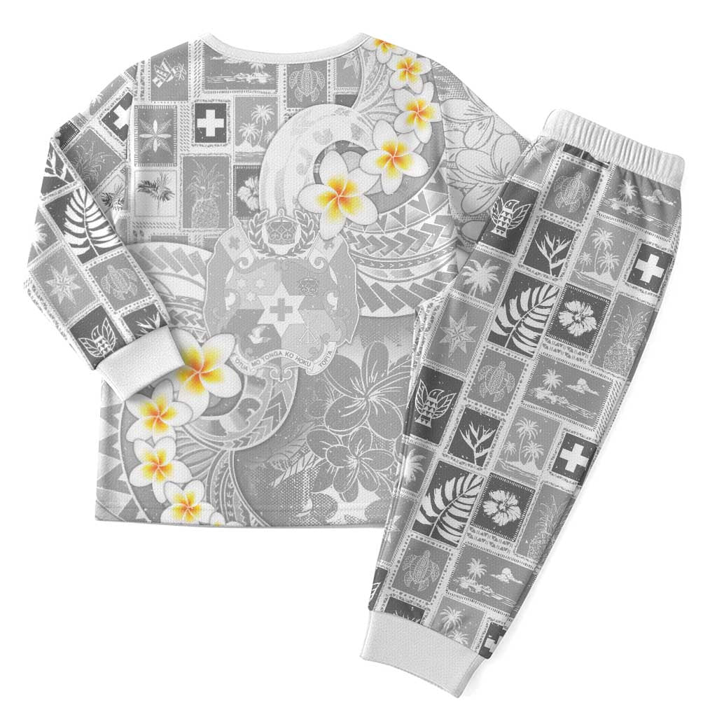 Tonga Christmas Pajama Set Kilisimasi Fiefia Retro Style White - Polynesian Pride