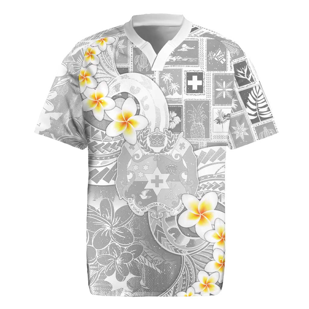 Tonga Christmas Rugby Jersey Kilisimasi Fiefia Retro Style White - Polynesian Pride