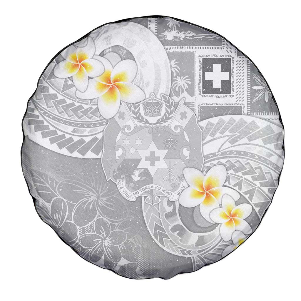 Tonga Christmas Spare Tire Cover Kilisimasi Fiefia Retro Style White - Polynesian Pride