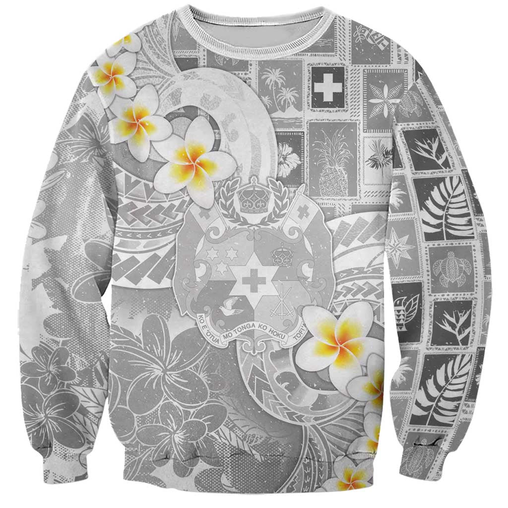 Tonga Christmas Sweatshirt Kilisimasi Fiefia Retro Style White - Polynesian Pride