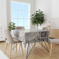 Tonga Christmas Tablecloth Kilisimasi Fiefia Retro Style White - Polynesian Pride