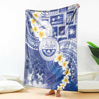 Federated States Of Micronesia Christmas Blanket Retro Style Bright Version - Polynesian Pride