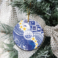 Federated States Of Micronesia Christmas Ceramic Ornament Retro Style Bright Version - Polynesian Pride